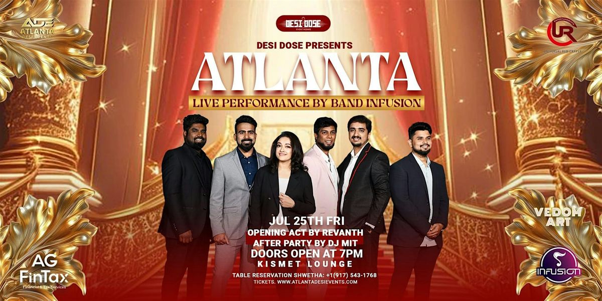 INFUSION LIVE BAND !!, 25 July | Event in Johns Creek | AllEvents