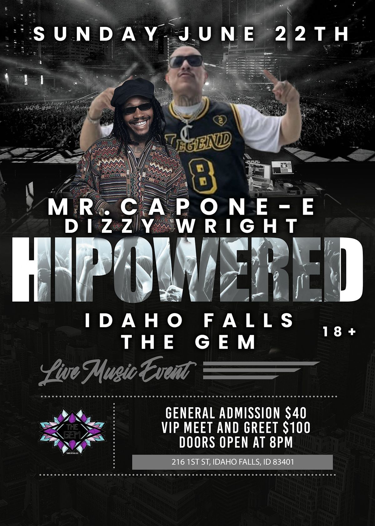 Mr.Capone-E & Dizzy Wright Live in Idaho Falls June 22, 22 June | Event in Idaho Falls | AllEvents