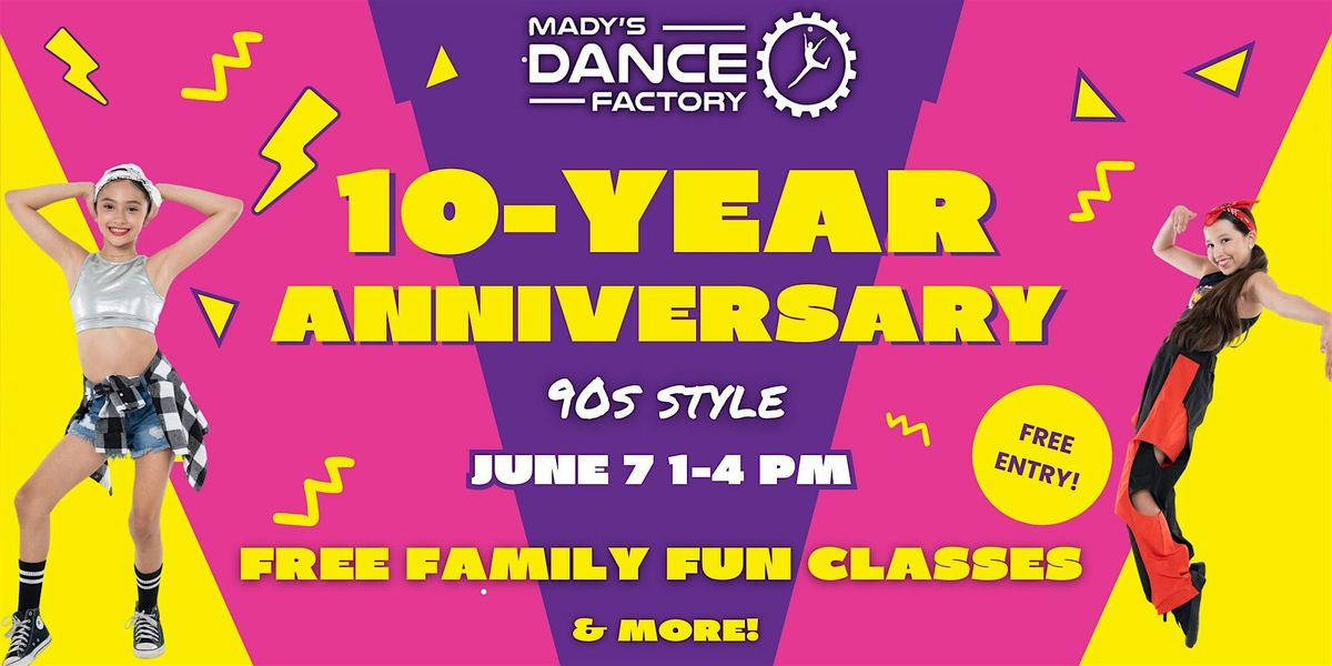 MADY'S DANCE FACTORY 10 YEARS ANNIVERSARY PARTY; 90's STYLE!, 7 June | Event in Miami | AllEvents