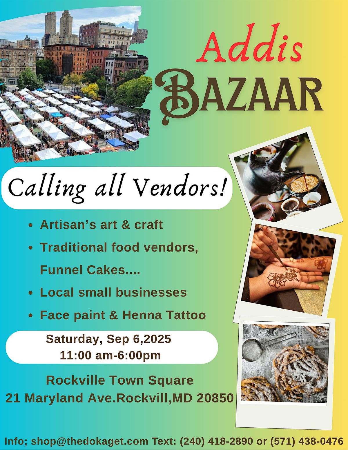 Addis Bazaar, 6 September | Event in Rockville | AllEvents