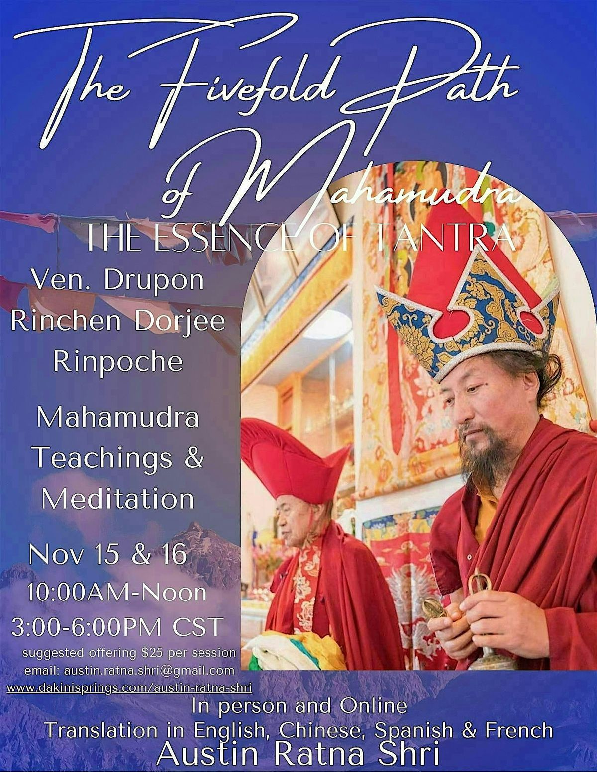 Mahamudra Teachings & Meditation | Event in Dripping Springs | AllEvents