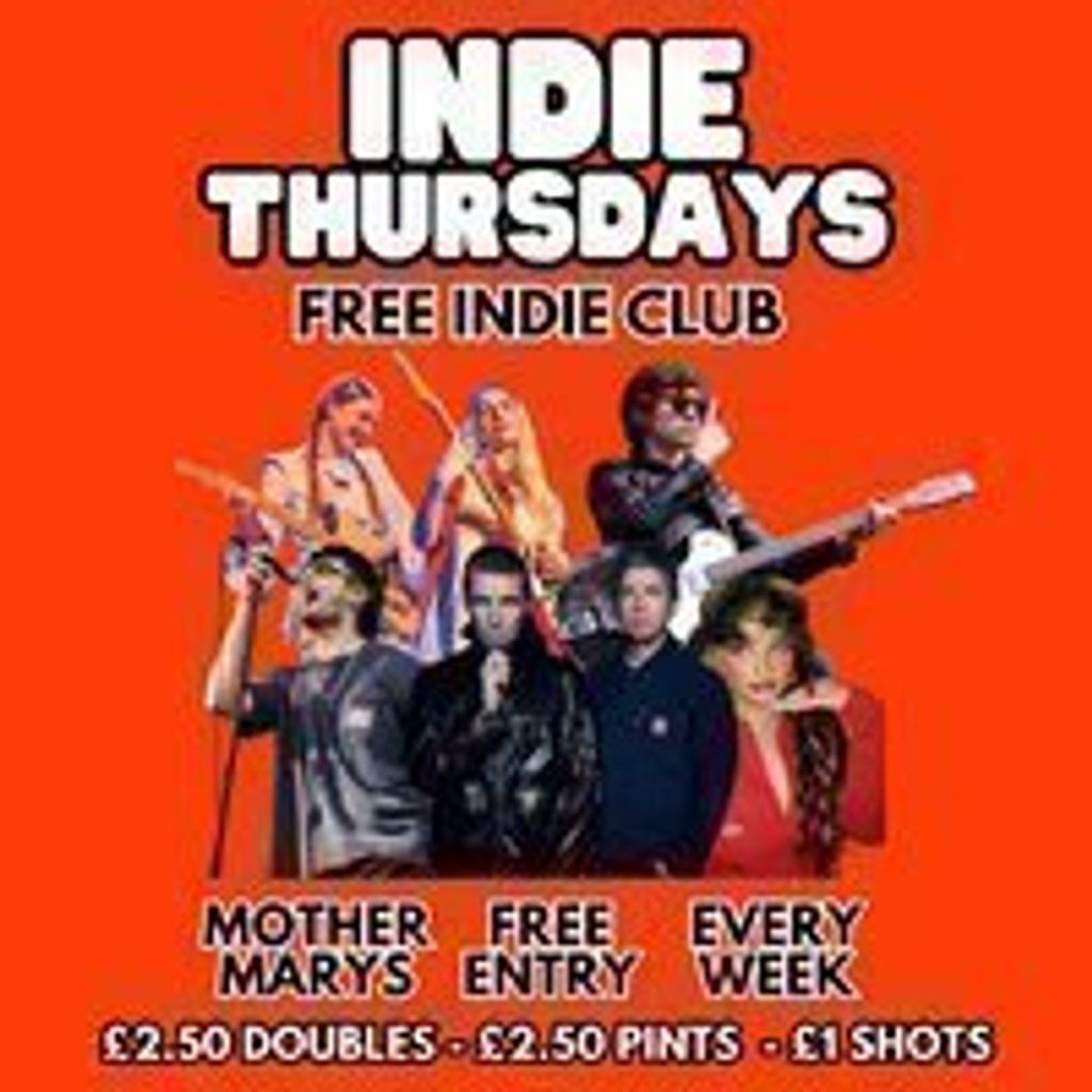 INDIE THURSDAYS - Free Indie Club!, 4 December | Event in Manchester | AllEvents