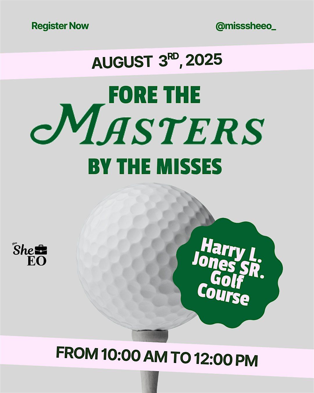 Fore The Masters By The Misses, 3 August | Event in Charlotte | AllEvents