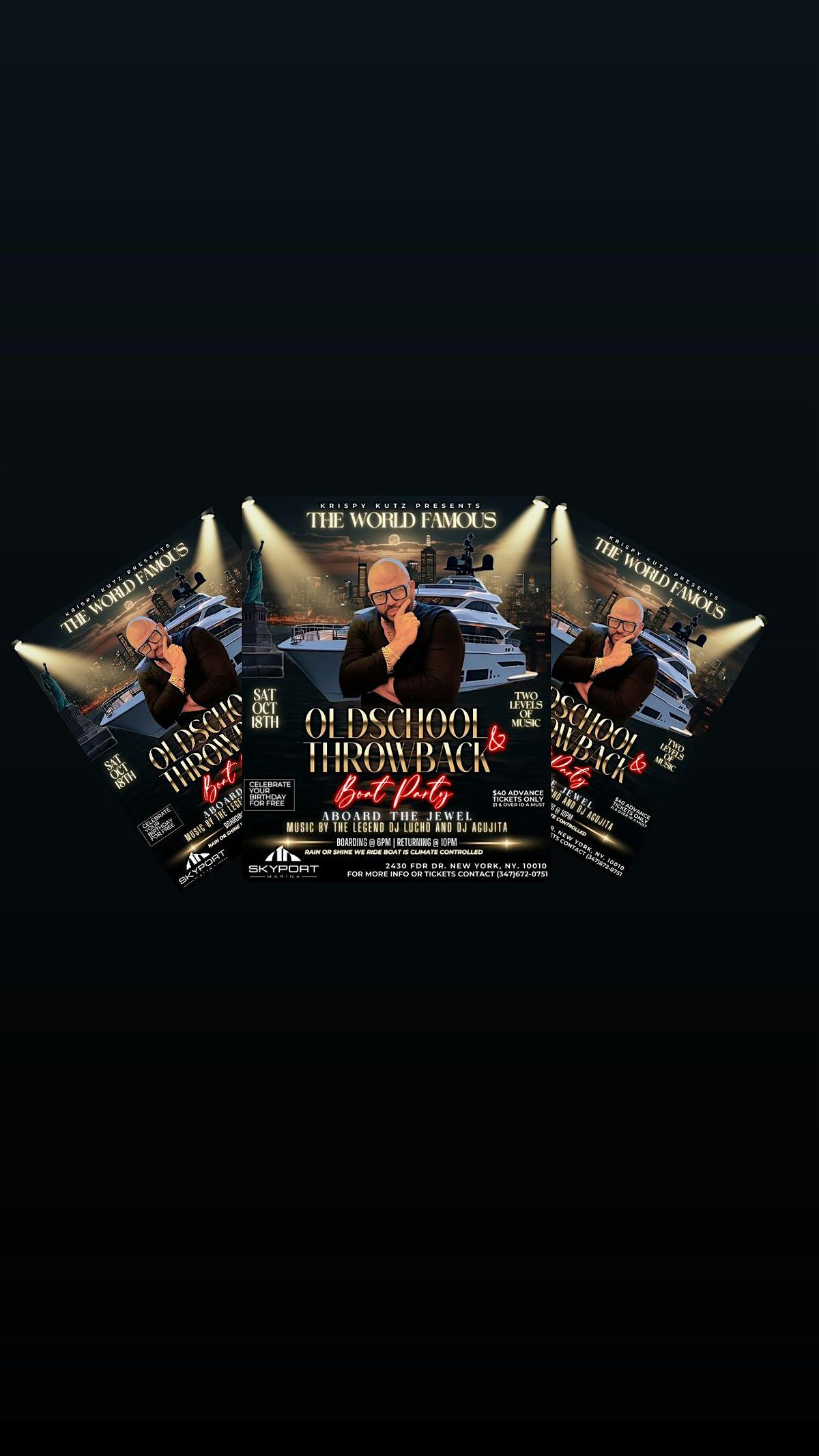 SALSA, DISCO CLASSICS, THROWBACK & OLDSCHOOL BOAT PARTY, 18 October | Event in New York | AllEvents