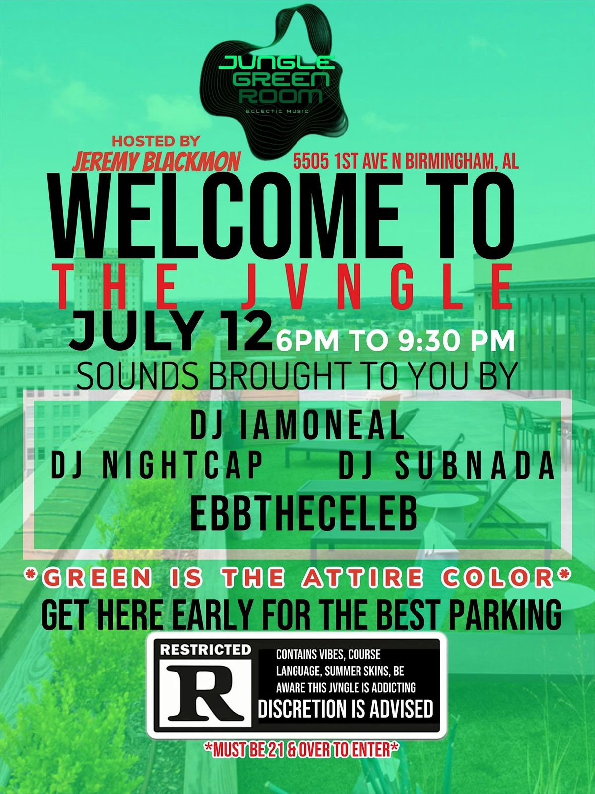 Welcome To The JVNGLE, 12 July | Event in Birmingham | AllEvents
