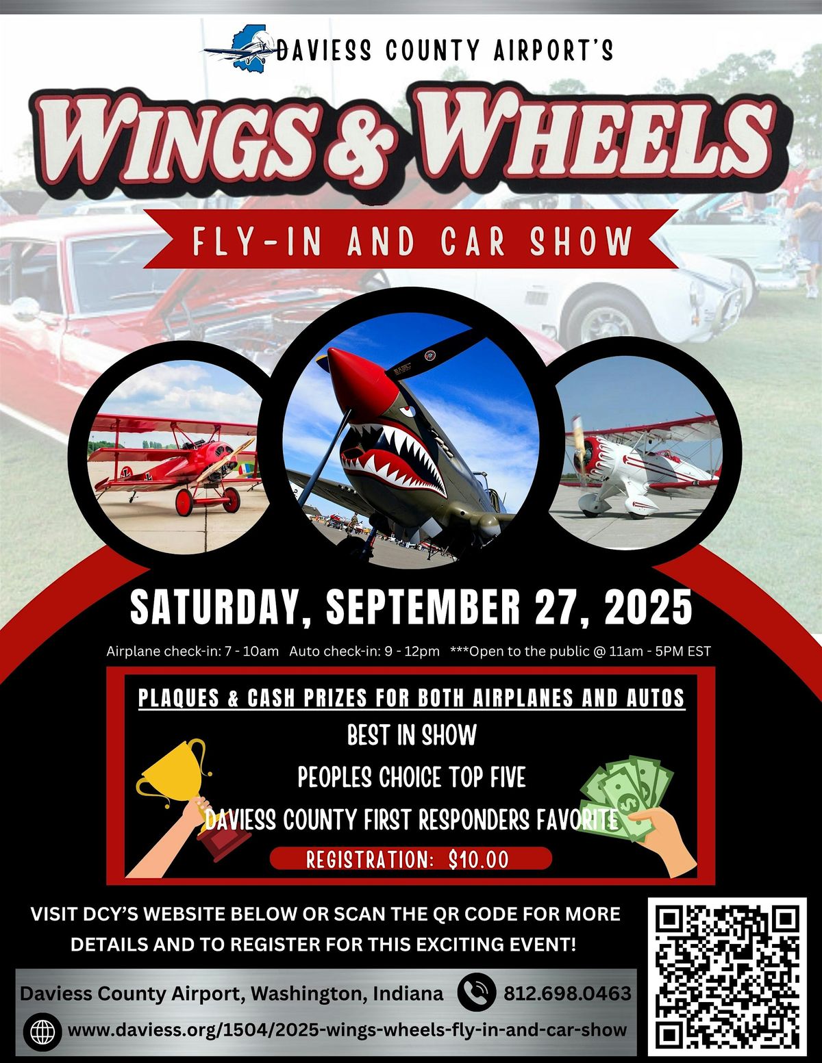 DCY'S 2025 WINGS & WHEELS FLY-IN AND CAR SHOW, 27 September | Event in Washington | AllEvents