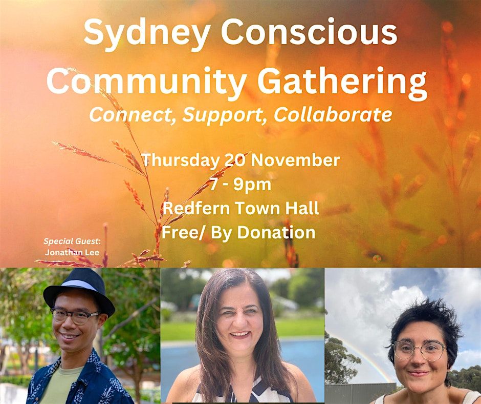 Sydney Conscious Community - Sketching the Future with Jonathan Lee, 20 November | Event in Redfern | AllEvents