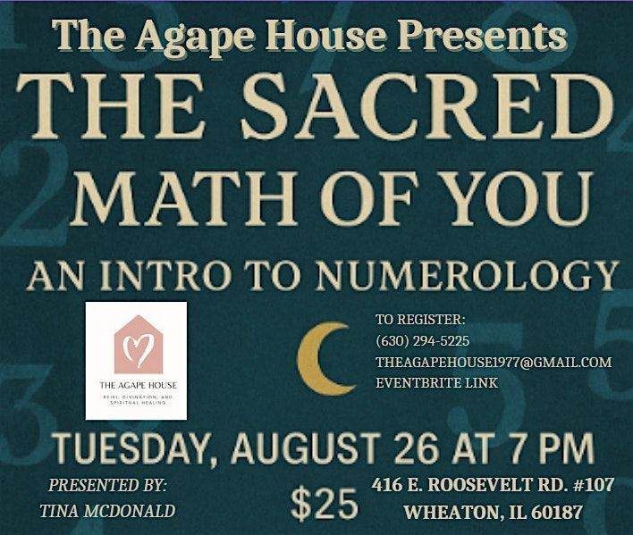✨ The Sacred Math of You: An Intro to Numerology ✨, 26 August | Event in Wheaton | AllEvents