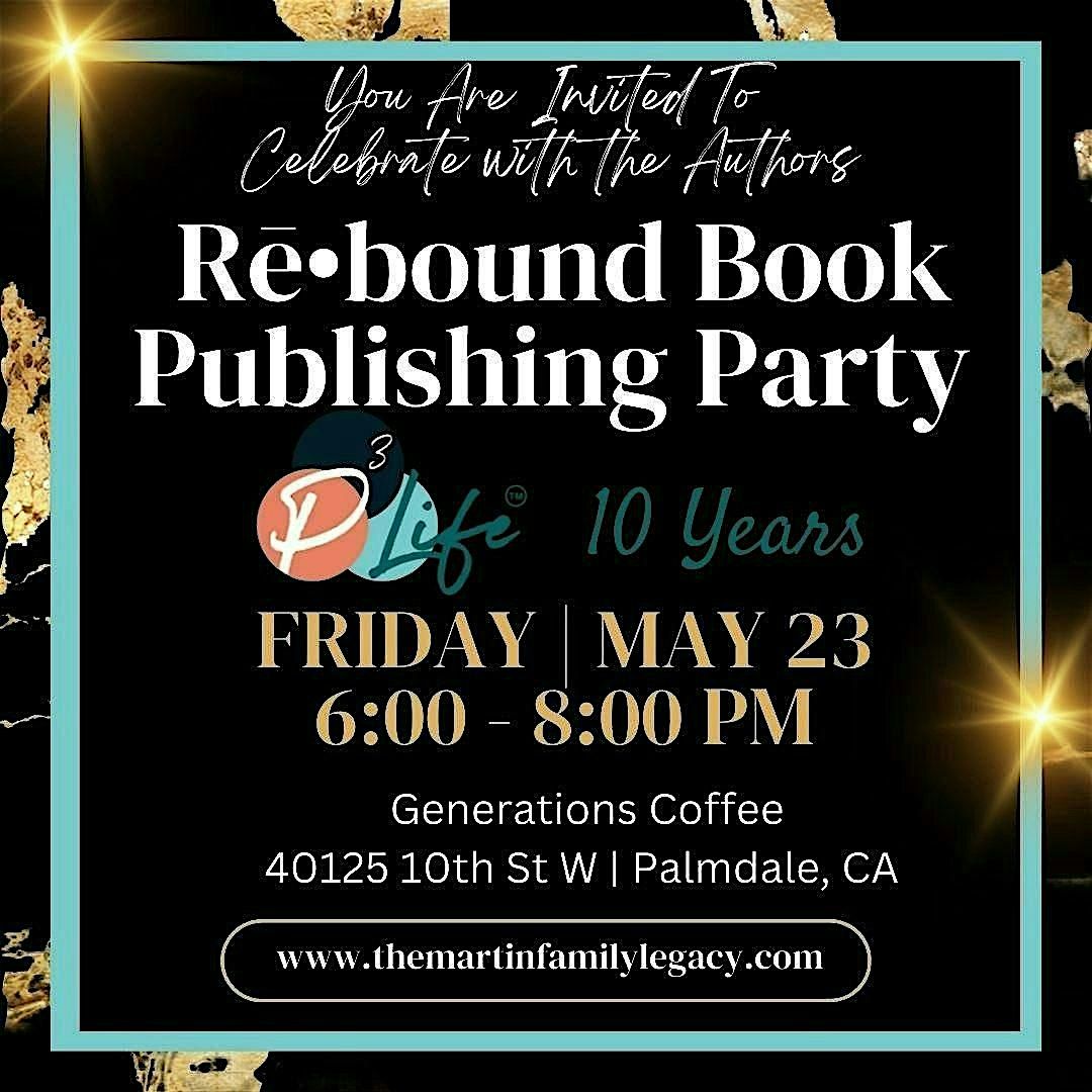 Rebound Book Publisher Party, 23 May | Event in Palmdale | AllEvents