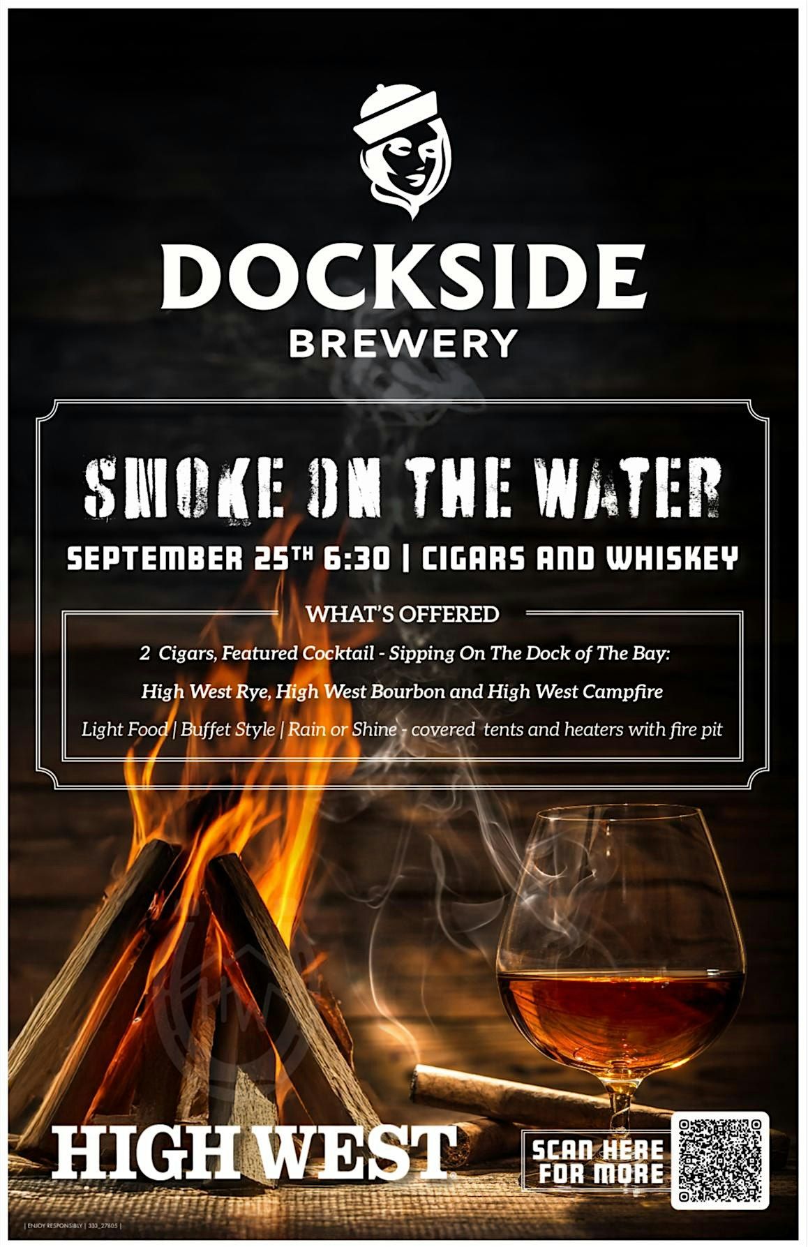 Smoke on the Water: Cigar & Whiskey Pairing at Dockside Brewery, 25 September | Event in Milford | AllEvents
