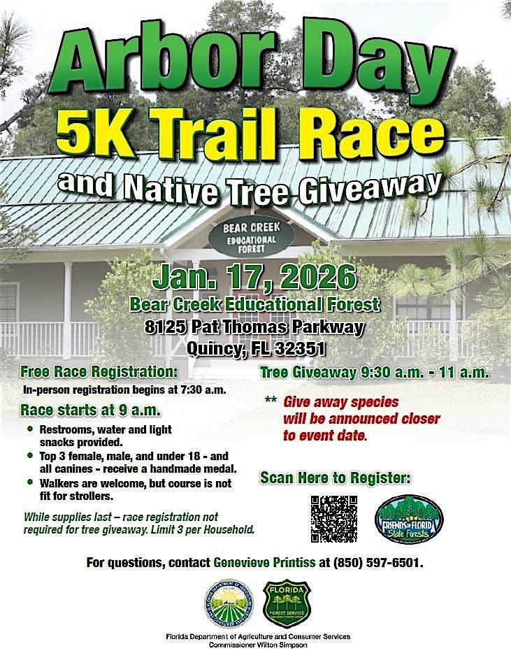 4th Annual Arbor Day 5K and Native Tree Giveaway, 17 January | Event in Quincy | AllEvents