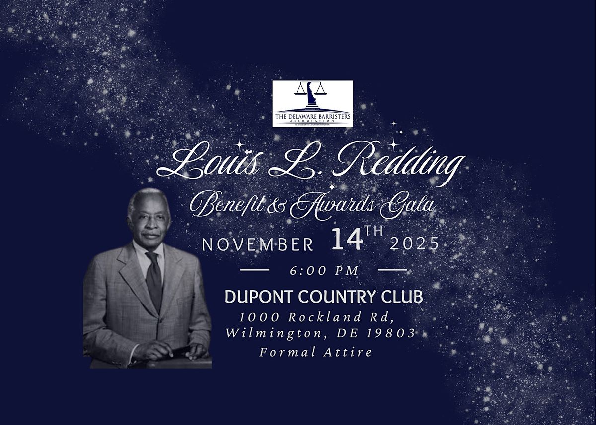 2025 Louis L. Redding Benefit & Awards Gala, 14 November | Event in Wilmington | AllEvents