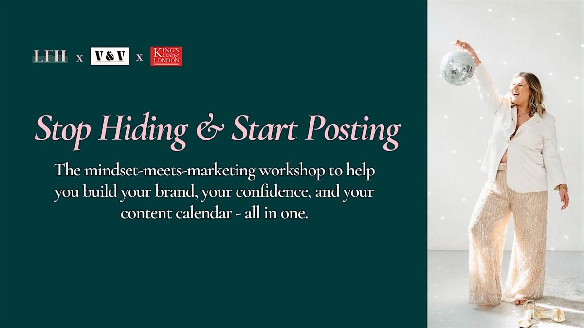 Stop Hiding & Start Posting: Social Media & Confidence Workshop, 28 June | Event in London | AllEvents
