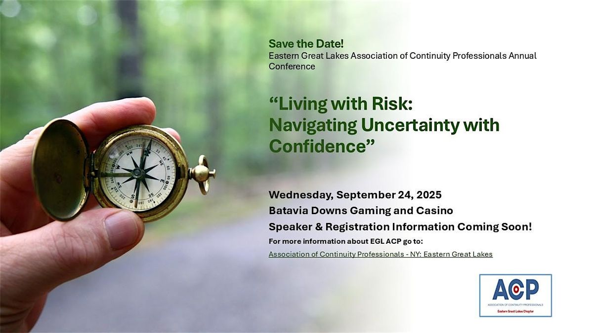 EGLACP 2025 - Living with Risk: Navigating Uncertainty with Confidence, 24 September | Event in Batavia | AllEvents