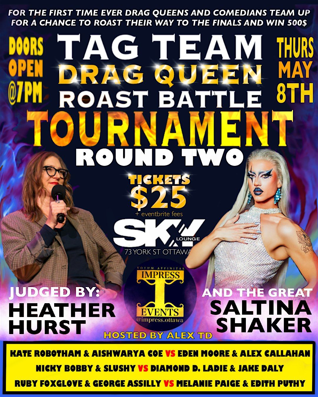 THE TAG TEAM DRAG QUEEN ROAST BATTLE TOURNAMENT R2, 8 May | Event in Ottawa | AllEvents