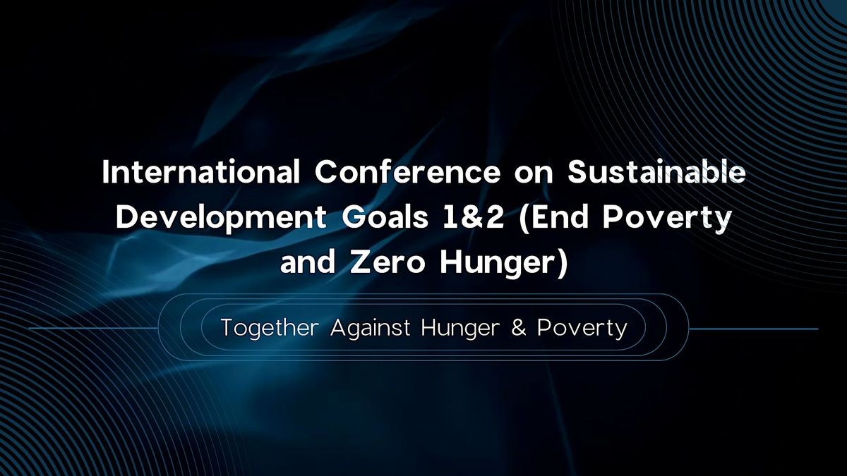 International Conference on Addressing Hunger and Poverty as a Global Issue, 28 October | Event in Toronto