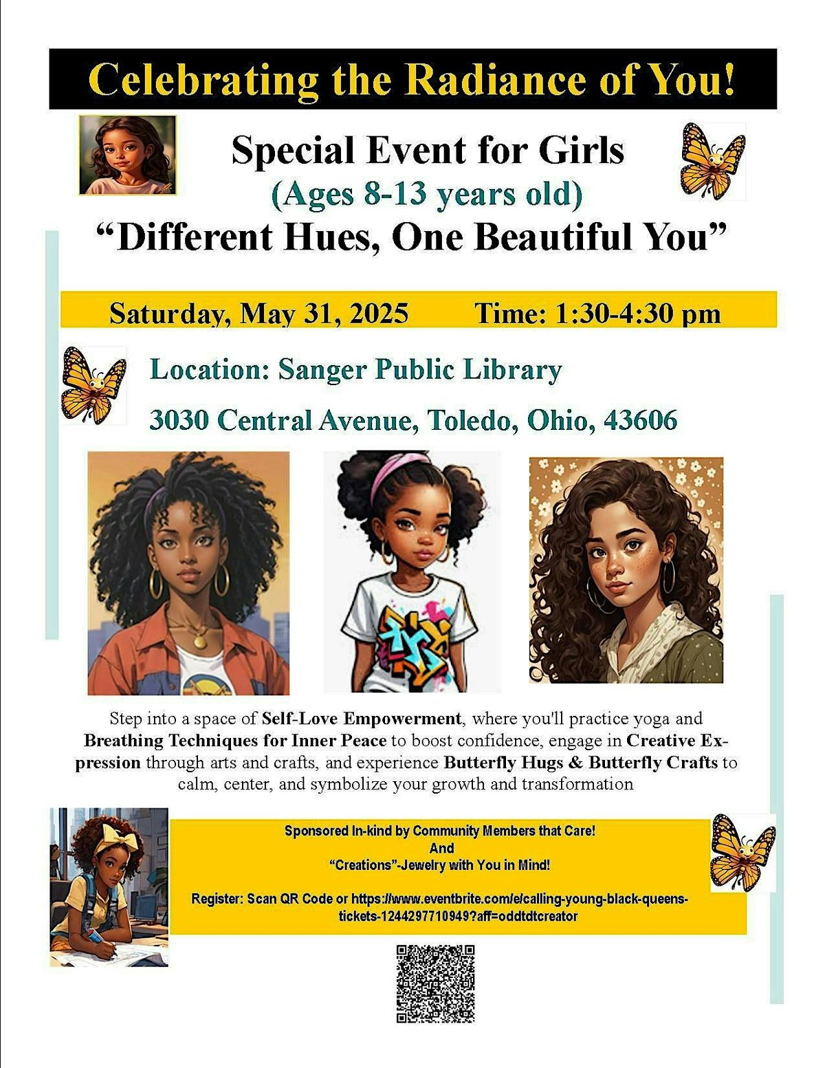 Girls, Celebrating the Radiance of You! “Different Hues, One Beautiful You”, 31 May | Event in Toledo