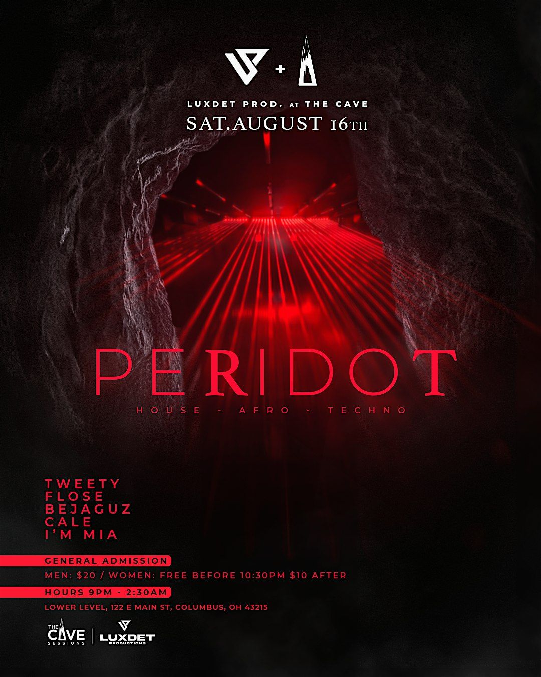 PERIDOT AT THE CAVE SESSIONS, 16 August | Event in Columbus | AllEvents