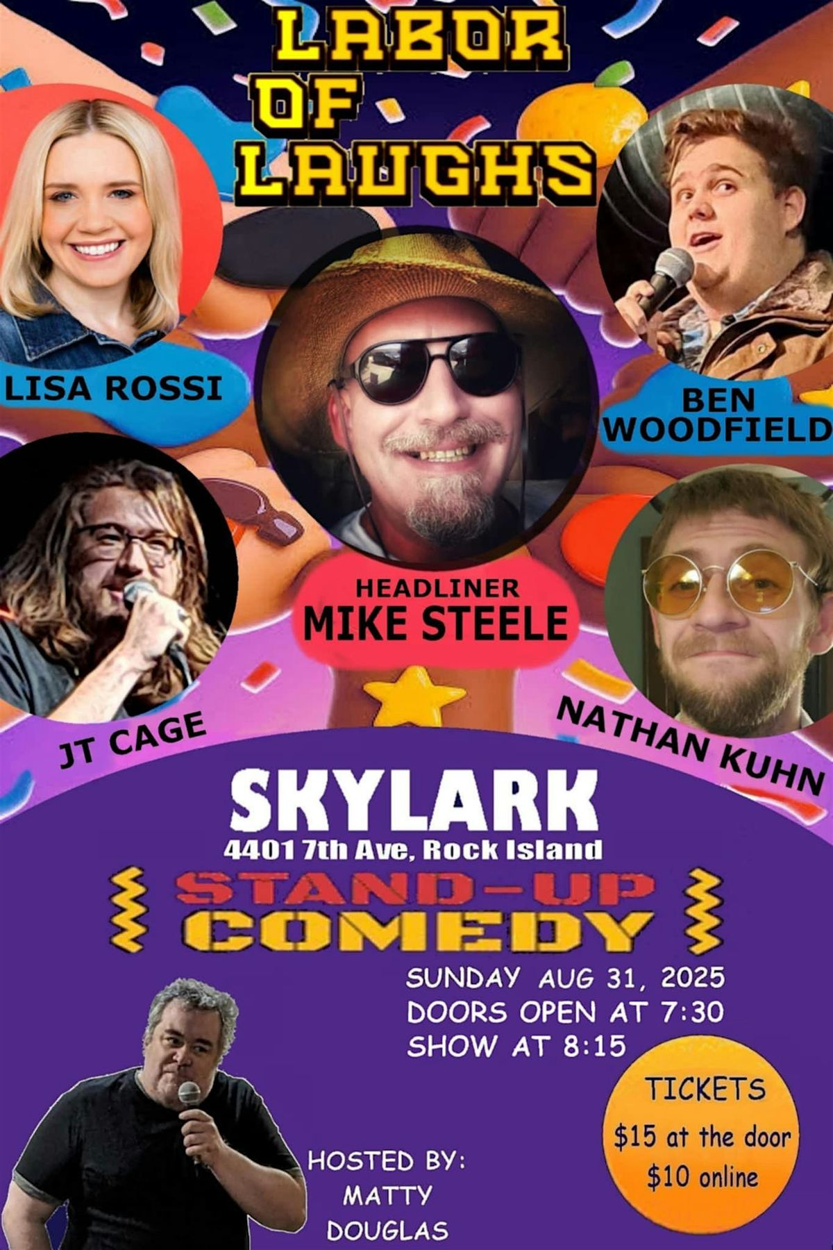 Labor of Laughs, 31 August | Event in Rock Island | AllEvents
