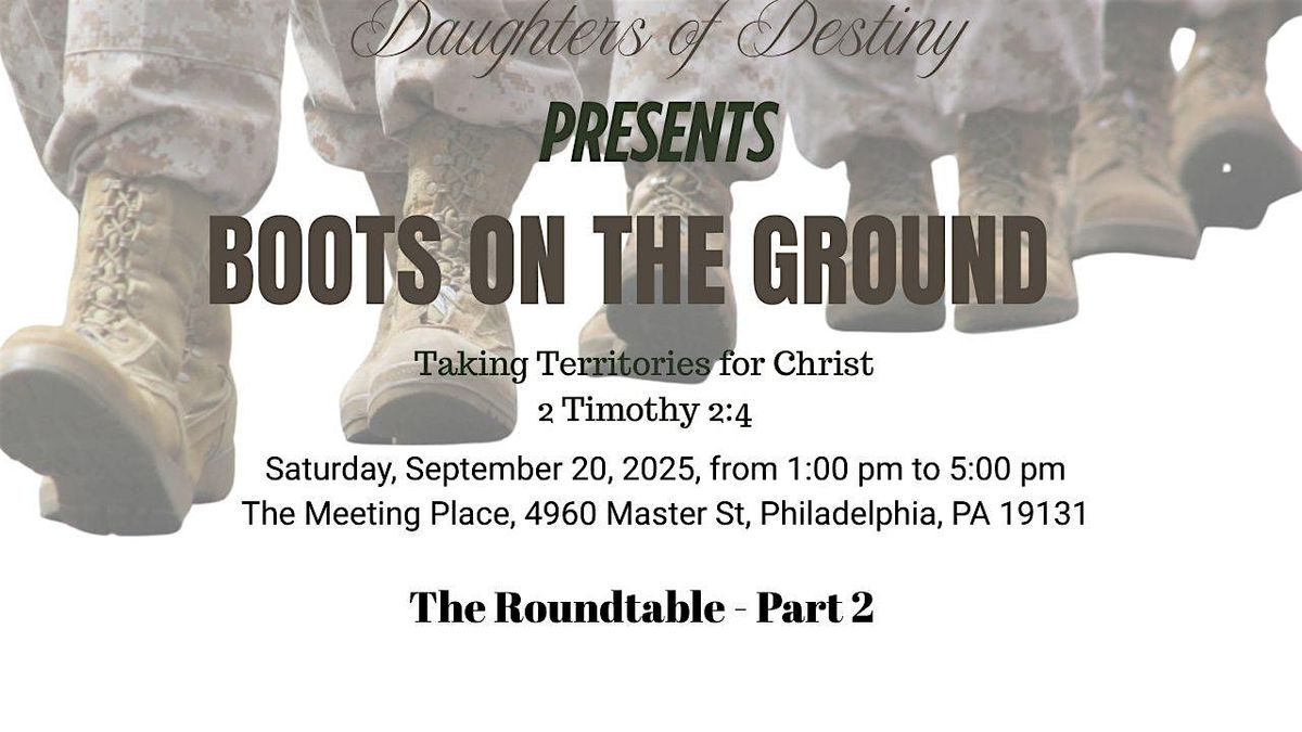 The Roundtable - Boots on the Ground, 20 September | Event in Philadelphia | AllEvents