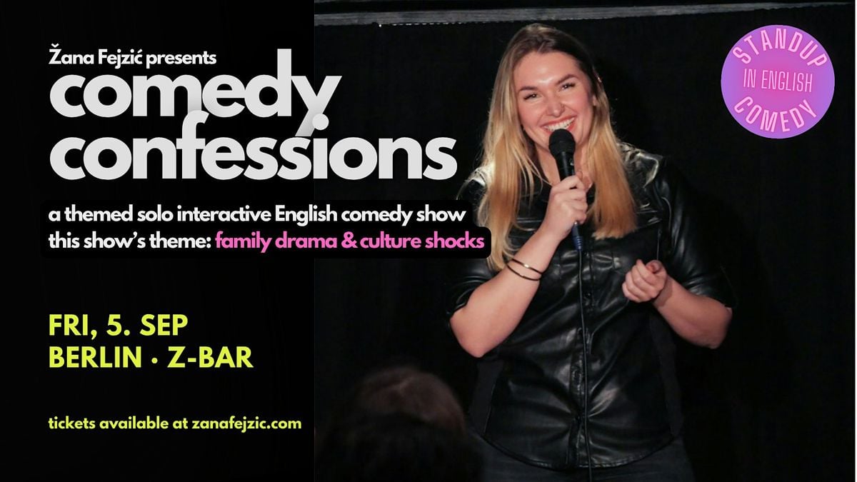 Comedy Confessions: An Interactive English Comedy Show (Berlin Mitte), 5 September | Event in Berlin | AllEvents