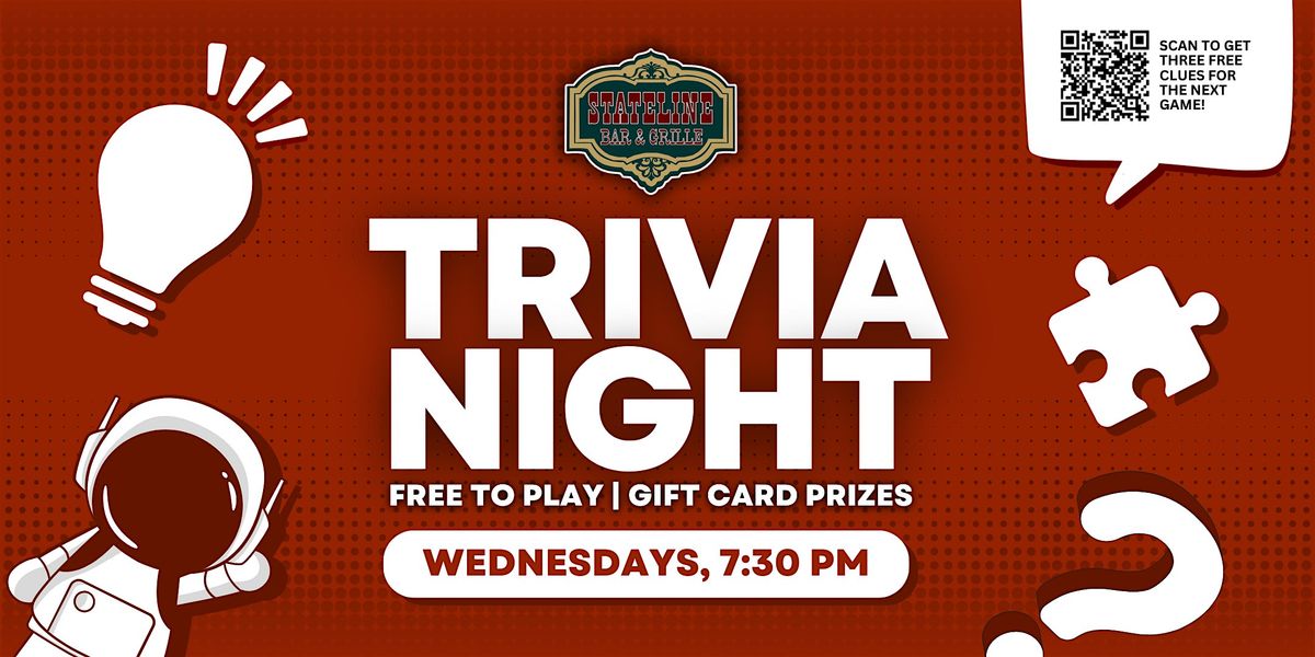 Trivia Night at Stateline Bar & Grille | Event in Bristol | AllEvents