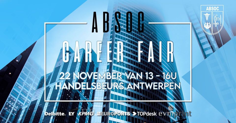 Absoc Career Fair 2022, Handelsbeurs Antwerpen Events, November 22 2022 | AllEvents.in Absoc Career Fair 2022