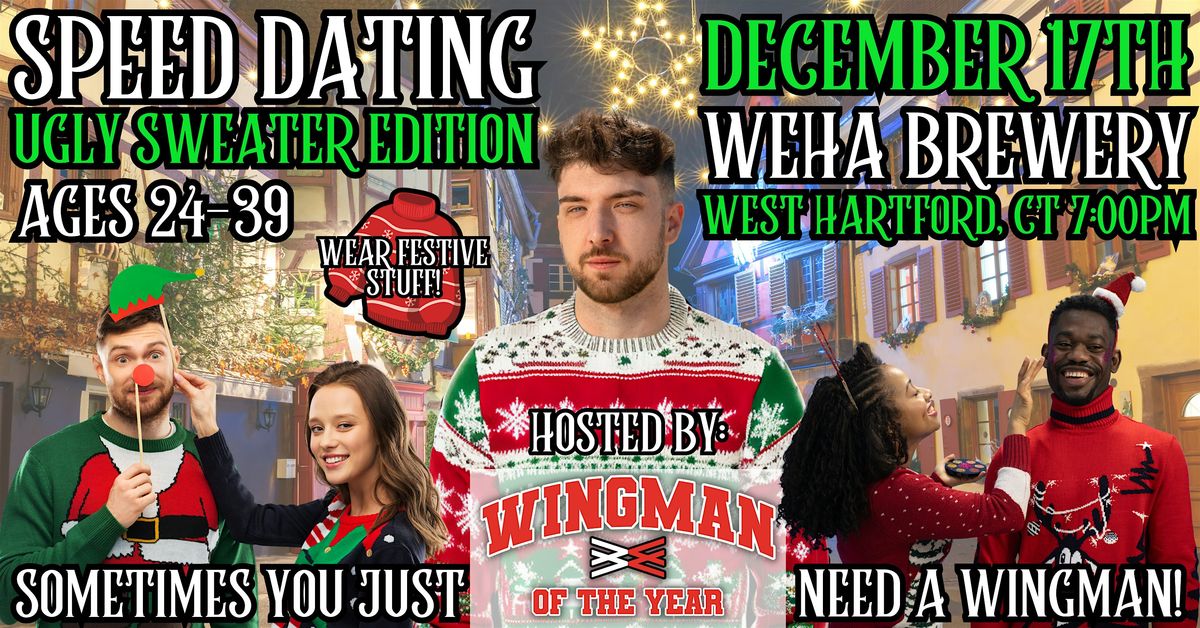 Speed Dating Wingman Of The Year: West Hartford, CT [Ugly Sweater Edition], 17 December | Event in West Hartford