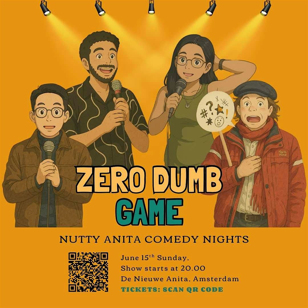 Zero Dumb Game: An English Comedy Show Where Stupidity Meets Strategy, 15 June | Event in Amsterdam | AllEvents