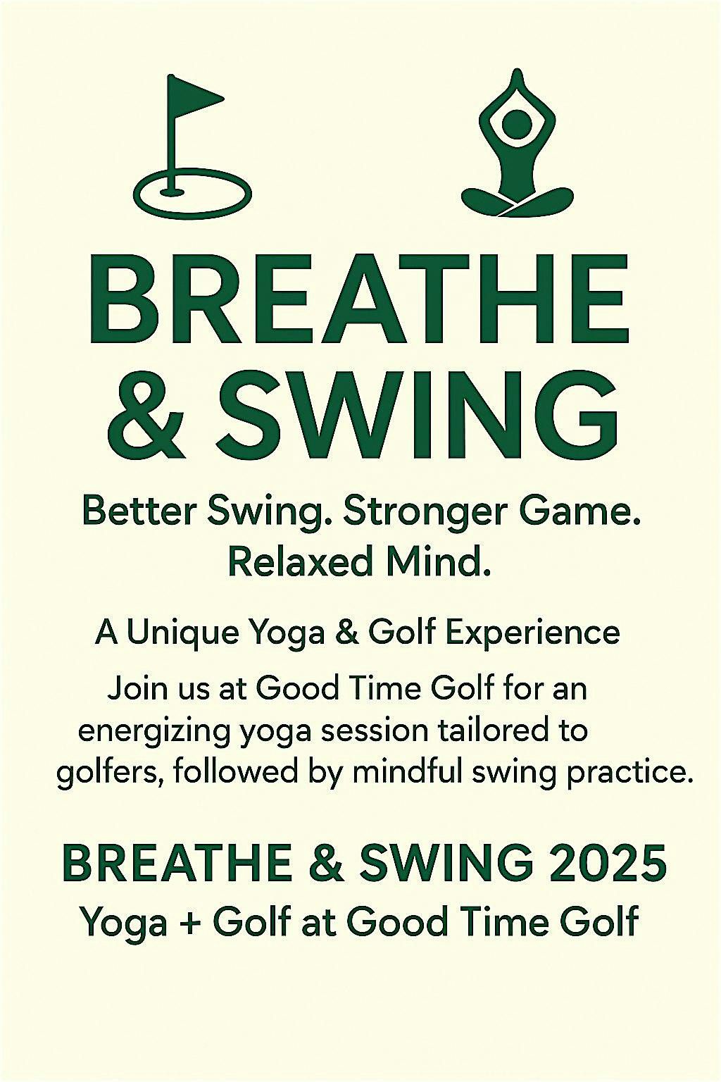 Breathe & Swing with YogaSix at Good Time Golf, 19 October | Event in Somerville | AllEvents