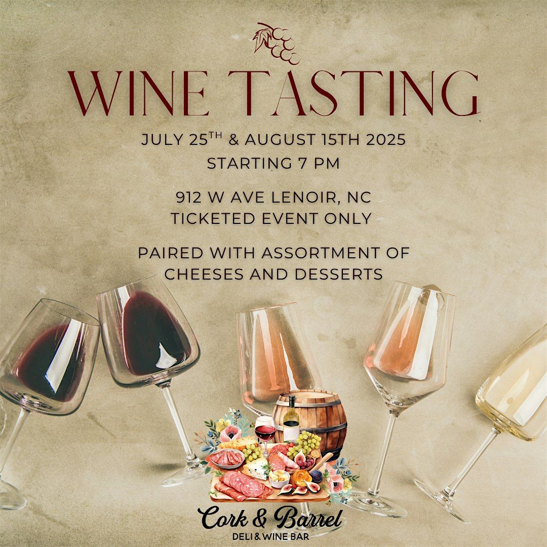Wine Tasting & Charcuterie & Dessert Pairing | Event in Lenoir | AllEvents