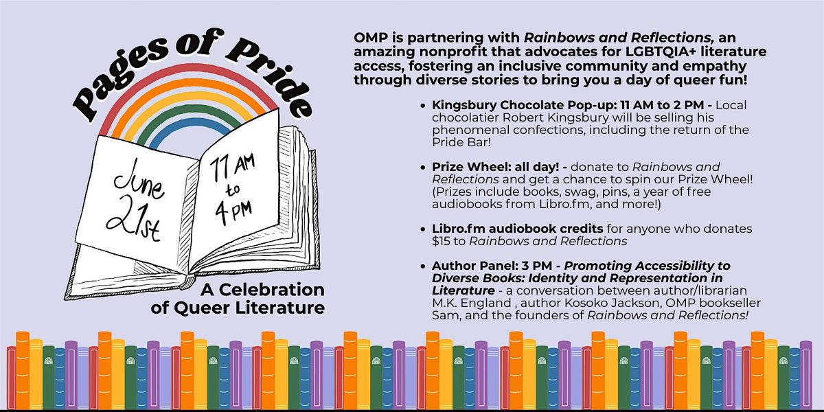 Pages of Pride: A Celebration of Queer Literature & Community, 21 June | Event in Arlington | AllEvents