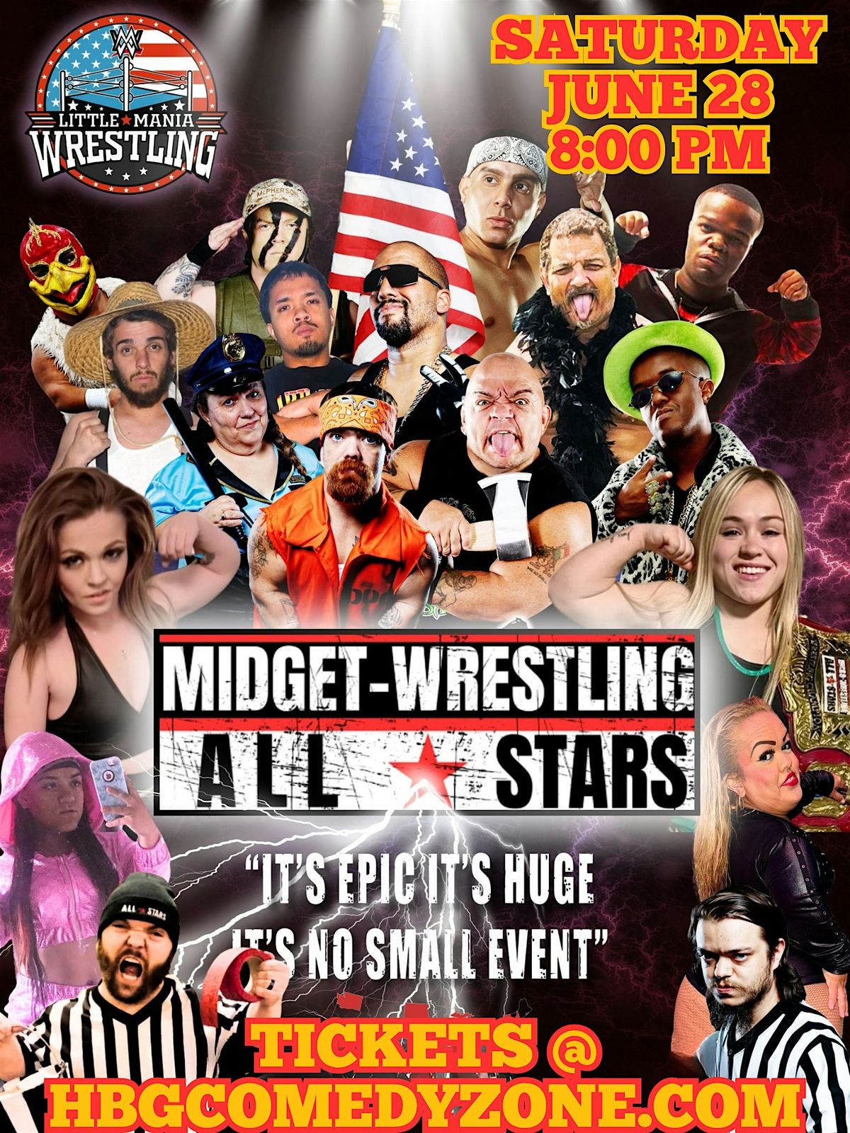 Little Mania Midget Wrestling, 28 June | Event in New Cumberland | AllEvents