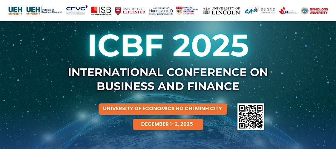 The International Conference on Business and Finance (ICBF) 2025, 1 December | Event in Ho Chi Minh | AllEvents