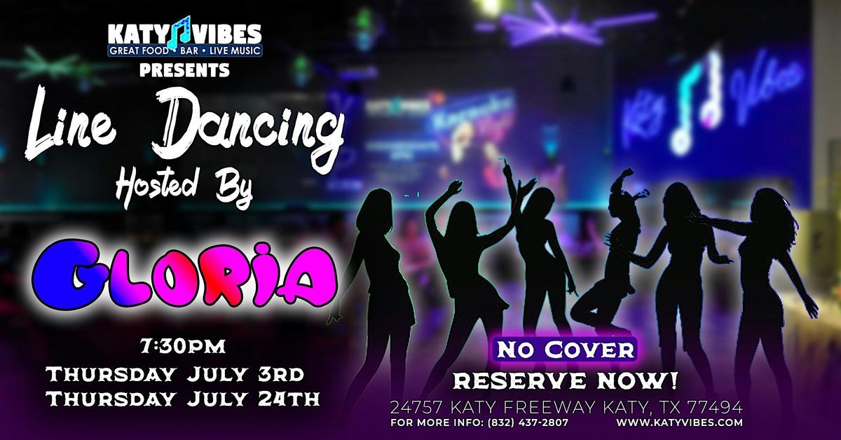 Line Dancing with Gloria at Katy Vibes!, 24 July | Event in Katy | AllEvents