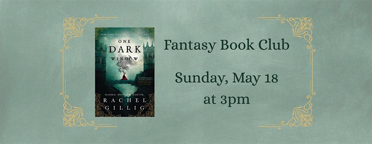 Fantasy Book Club - One Dark Window | Event in North Andover | AllEvents