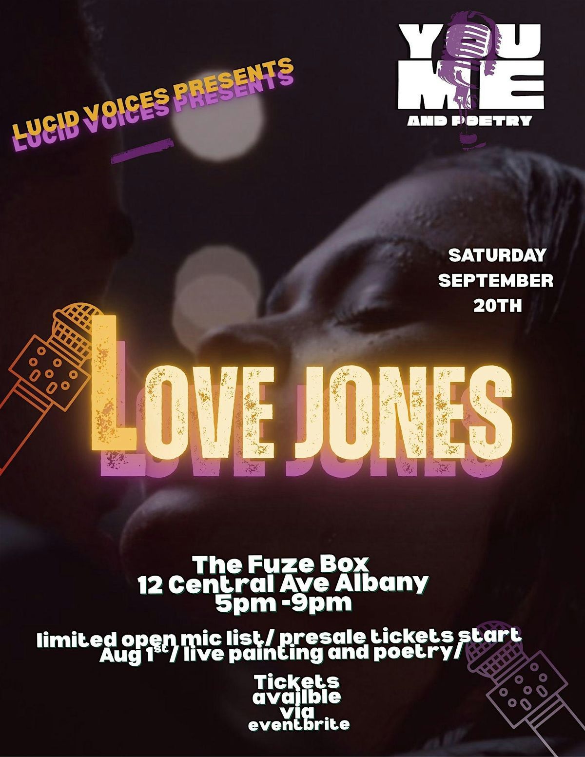 You Me and Poetry: Love Jones, 20 September | Event in Albany | AllEvents