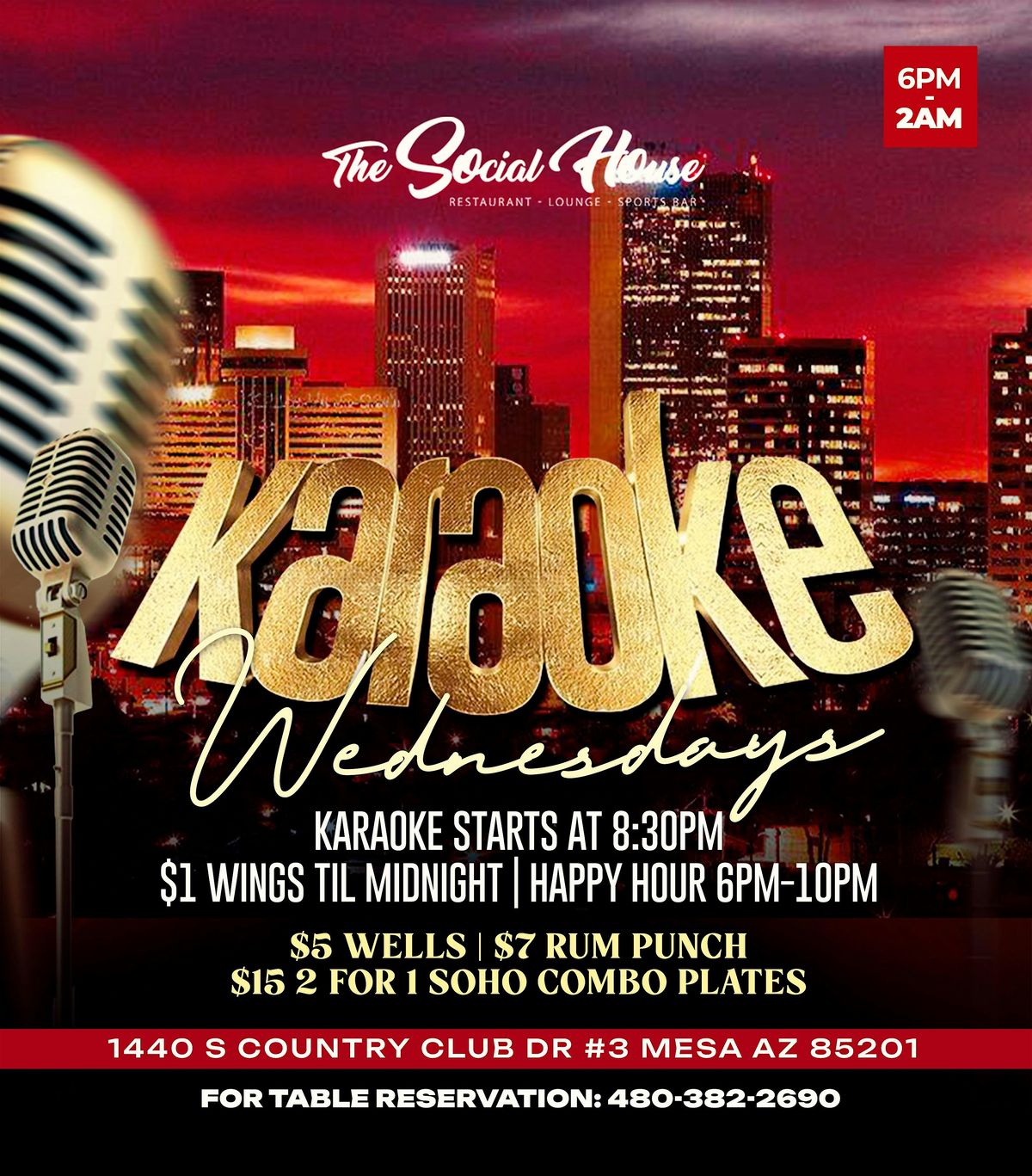Karaoke & Wing Wednesdays | Event in Mesa | AllEvents