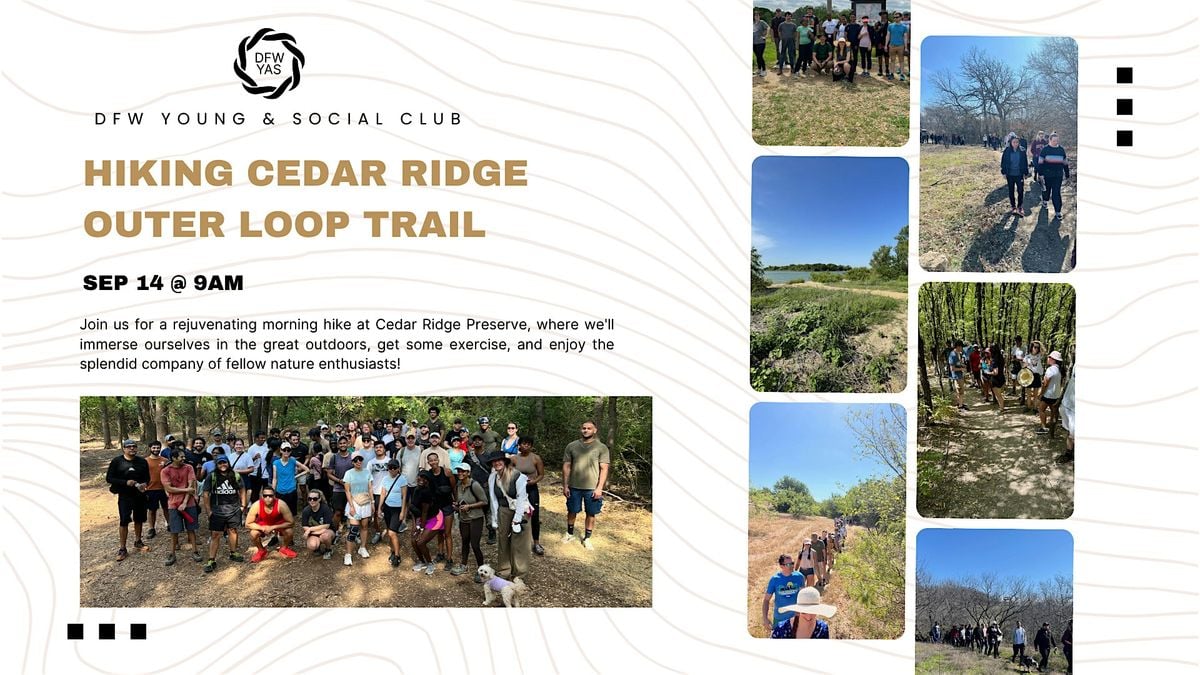 Hiking Cedar Ridge Outer Loop Trail, 14 September | Event in Dallas | AllEvents