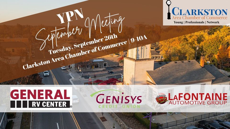 September YPN, Clarkston Area Chamber of Commerce, September 26 2023