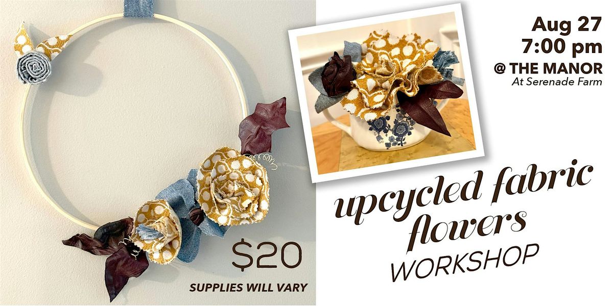 Upcycled Fabric Flowers Workshop, 27 August | Event in Concord | AllEvents