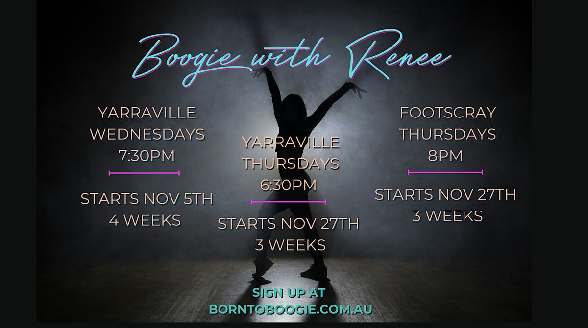 BOOGIE WITH RENEE! 4 weeks in November Wed 7:30pm Yarraville Born to Boogie | Event in Yarraville | AllEvents
