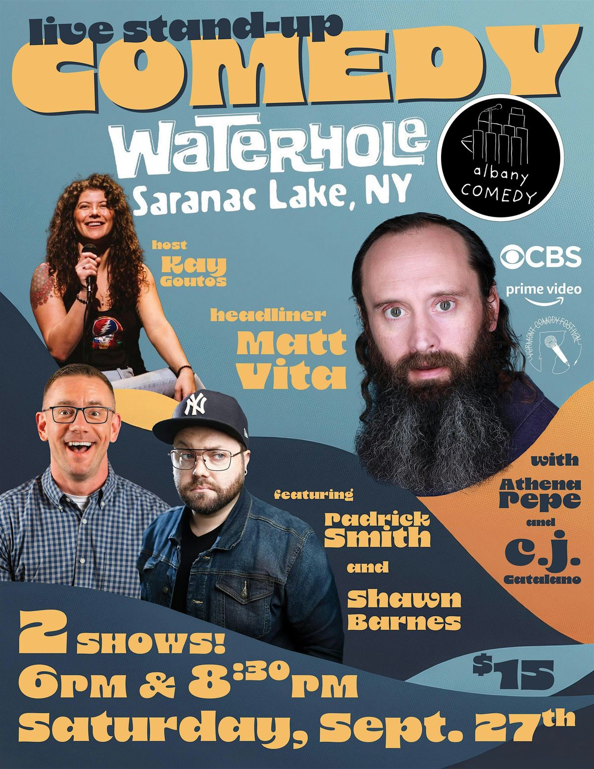 Live Stand Up Comedy at Waterhole Music Lounge (Late Show), 27 September | Event in Saranac Lake | AllEvents