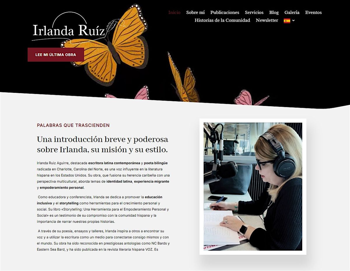 Irlanda Ruiz Website Launch, 14 August | Event in Charlotte | AllEvents