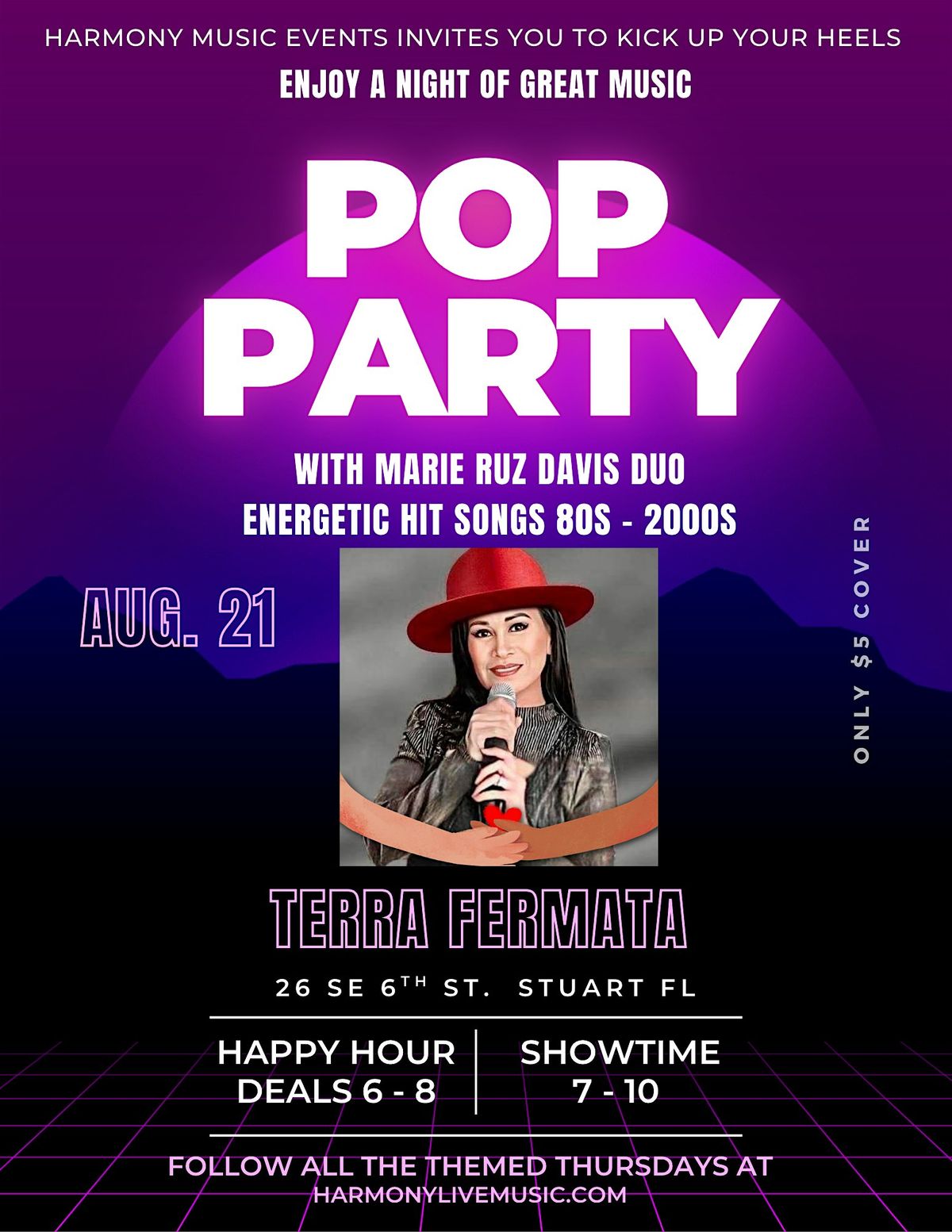 POP AND DANCE PARTY - 3rd Thurs. of every month, 21 August | Event in Stuart | AllEvents