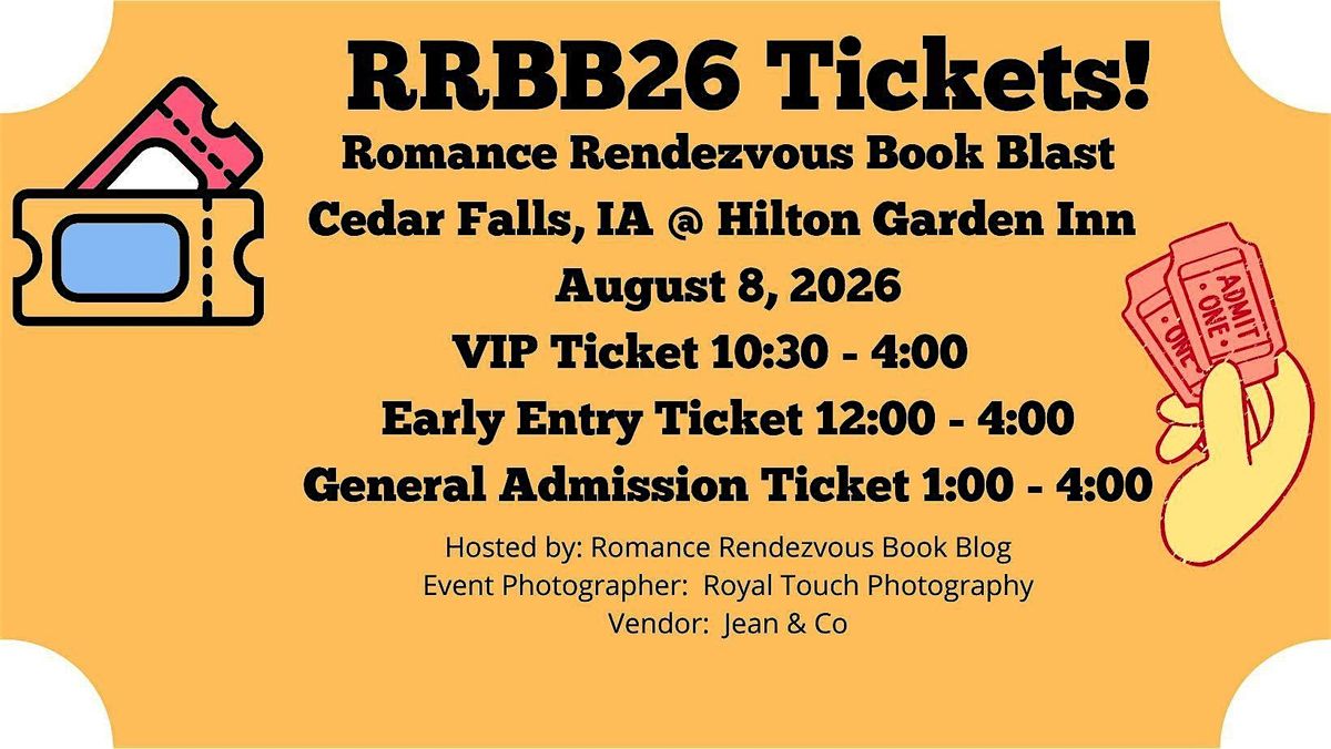 2026 Romance Rendezvous Book Blast Tickets, 8 August | Event in Cedar Falls | AllEvents