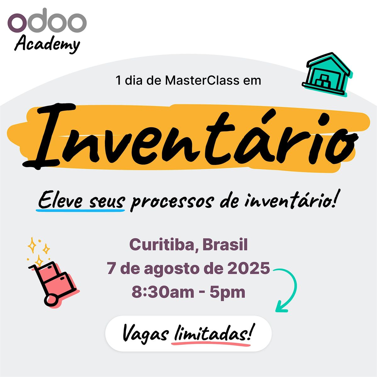 Odoo Academy Curitiba: Inventário, 7 August | Event in Curitiba | AllEvents