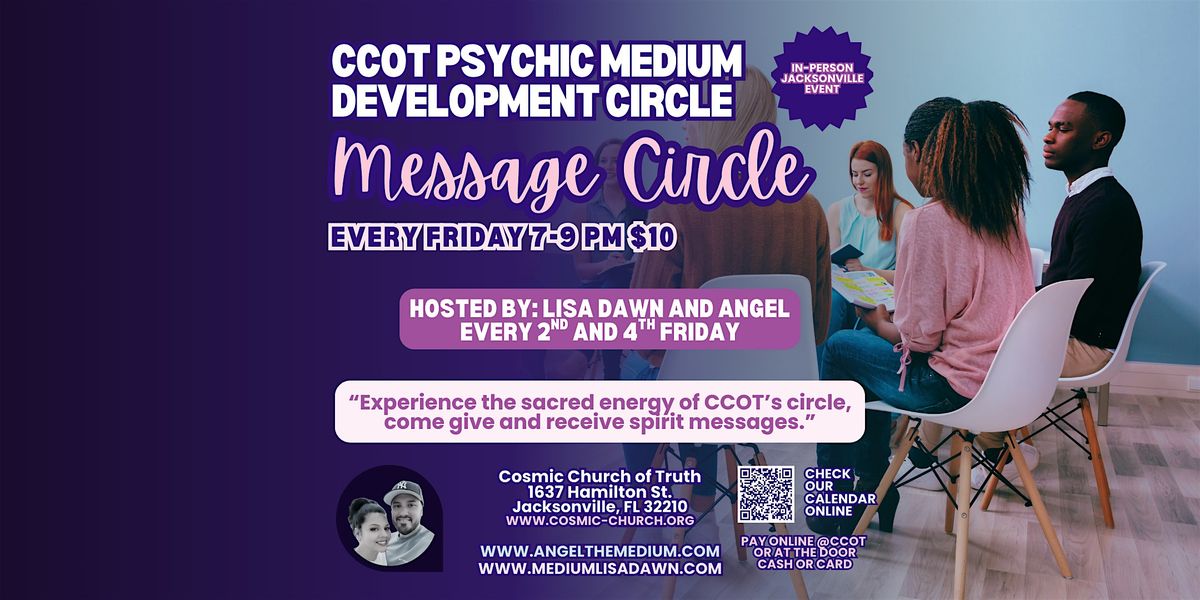 Message Circle – Psychic Mediumship & Development Jacksonville, FL | Event in Jacksonville | AllEvents