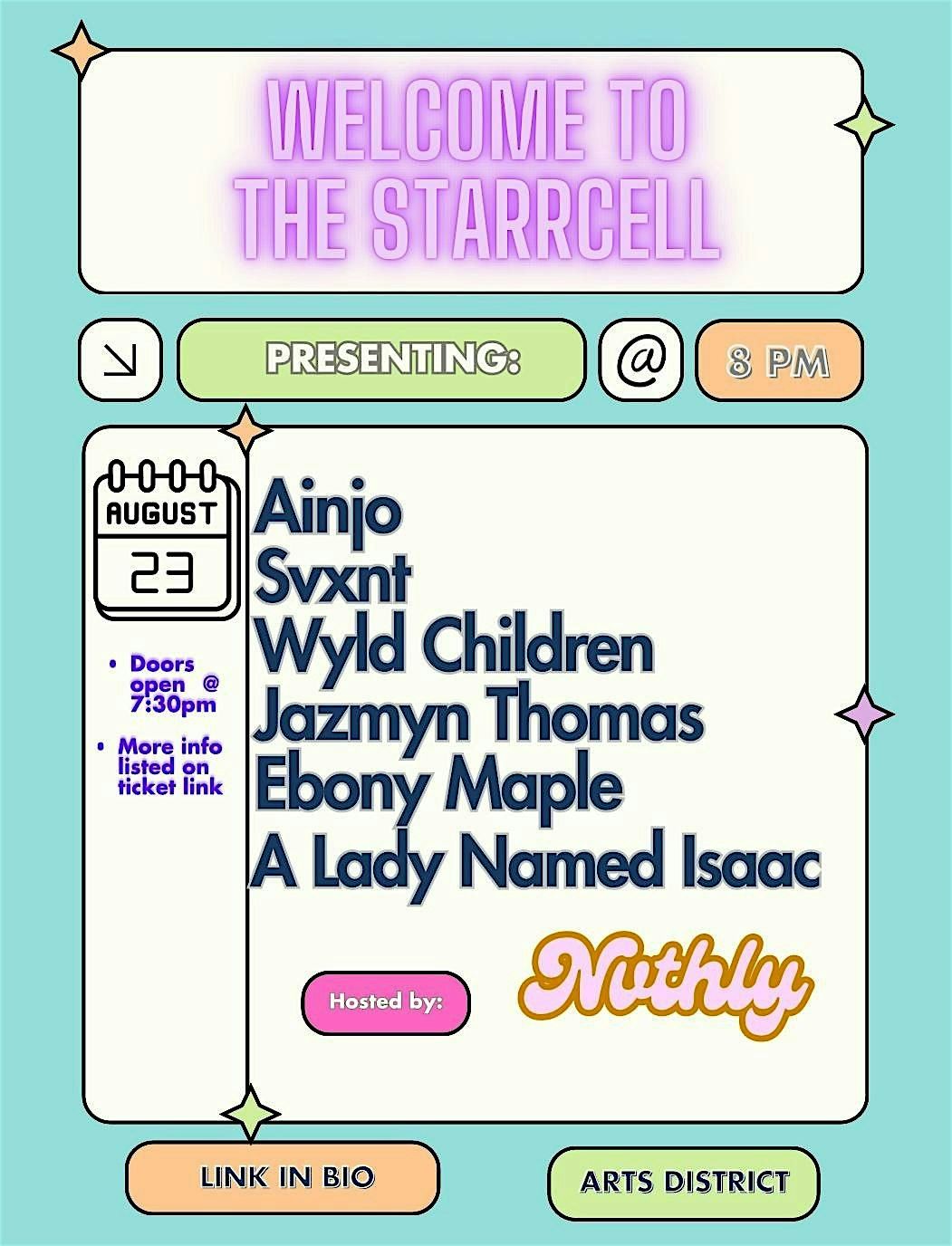 WELCOME BACK TO THE STARRCELL, 23 August | Event in Los Angeles | AllEvents
