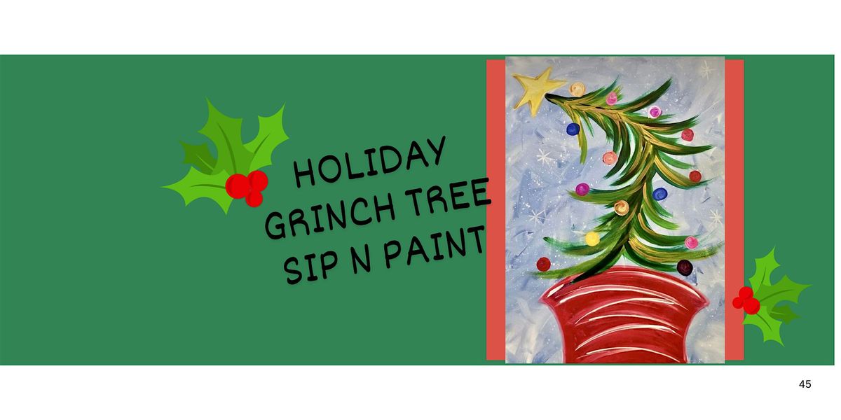 Holiday Grinch Tree Sip and Paint, 7 December | Event in Flagler Beach | AllEvents